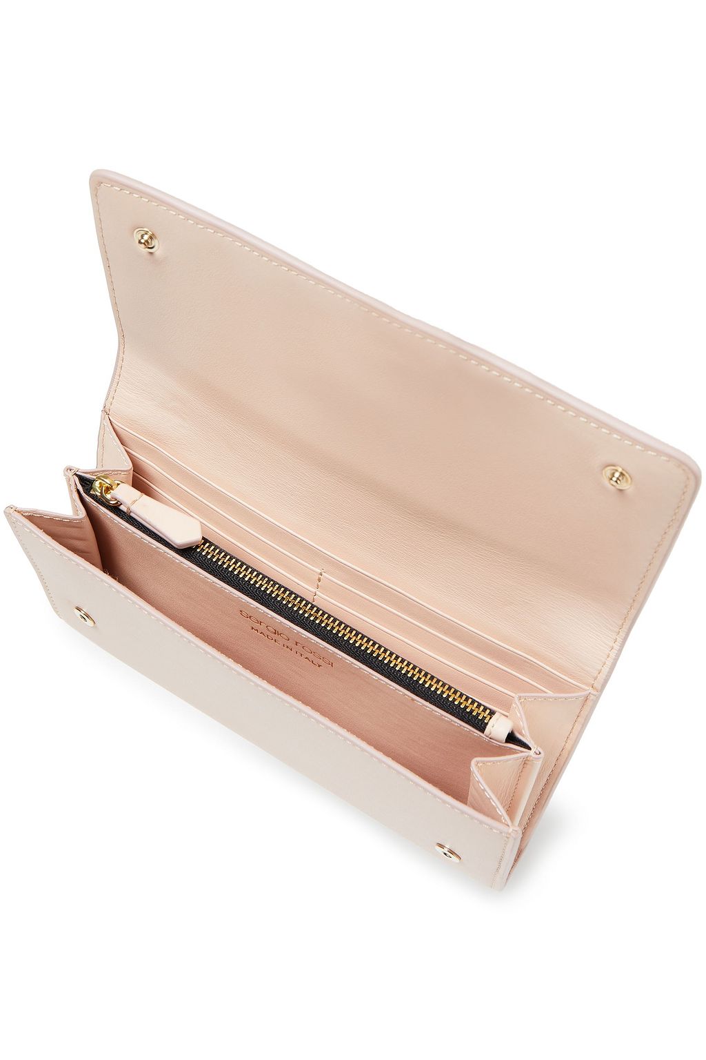 SERGIO ROSSI Leather continental wallet