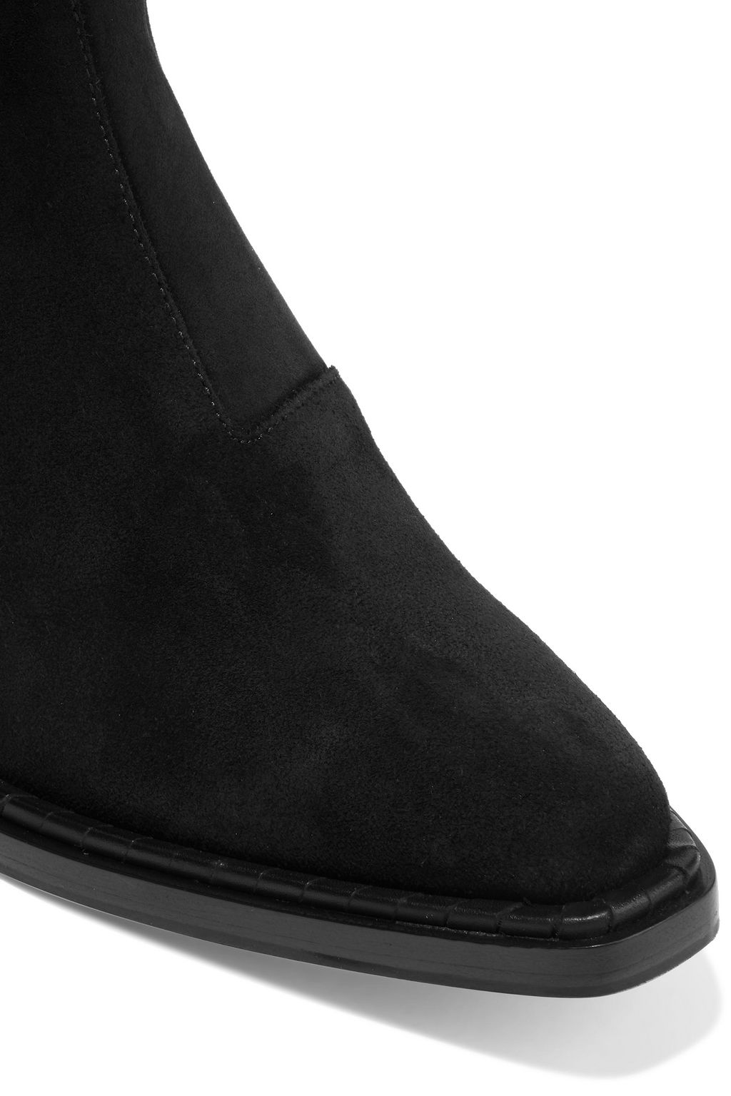 ACNE STUDIOS Breanna leather-trimmed suede ankle boots