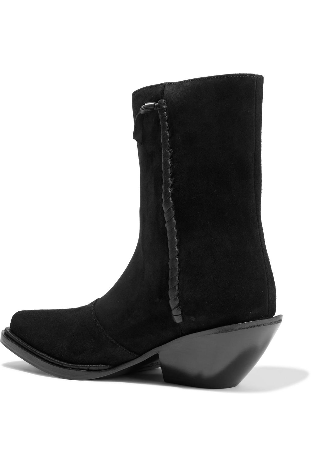 ACNE STUDIOS Breanna leather-trimmed suede ankle boots