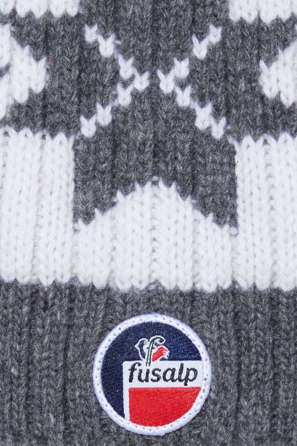 FUSALP Jacquard-knit merino wool and cashmere-blend beanie