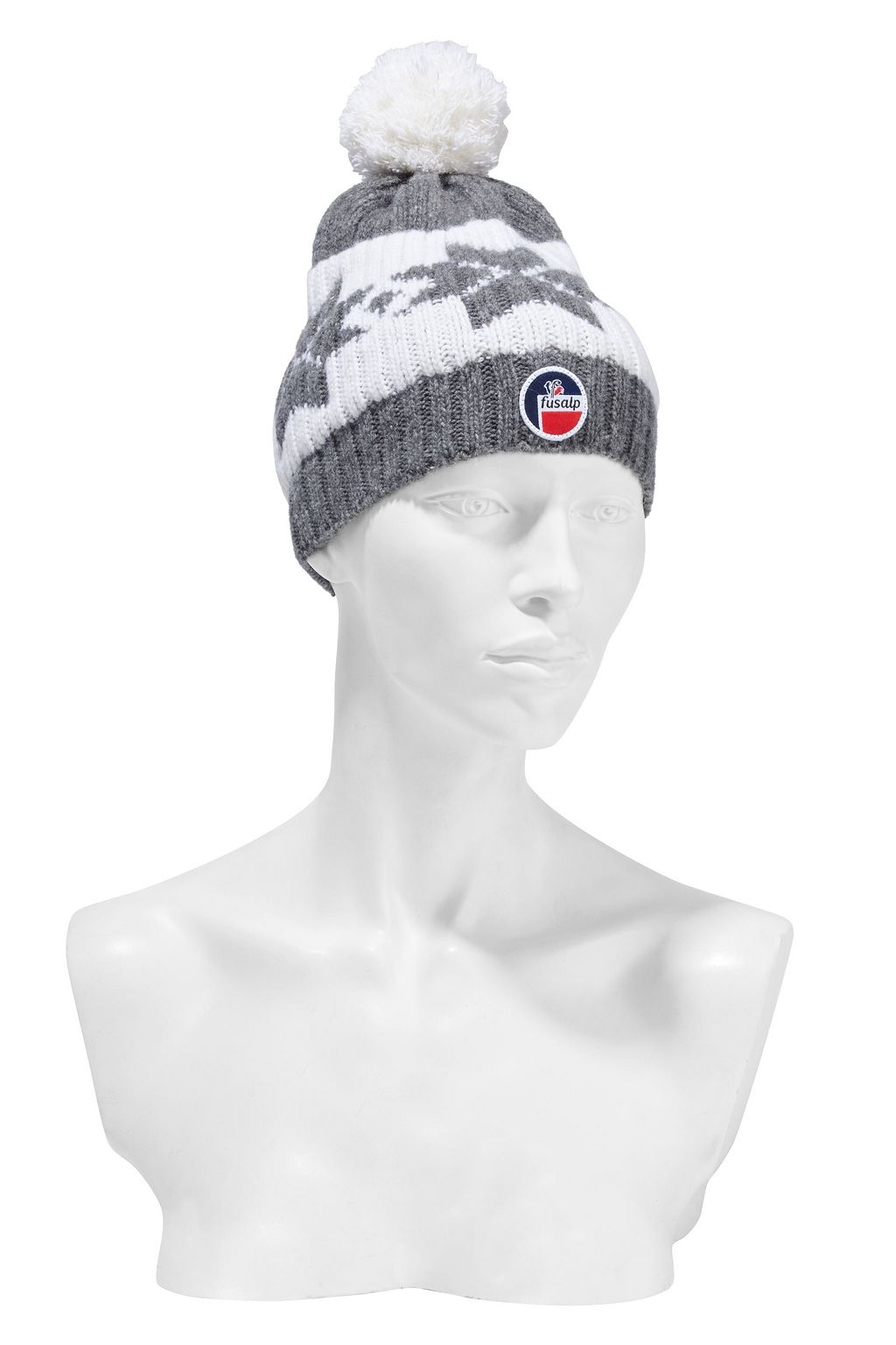 FUSALP Jacquard-knit merino wool and cashmere-blend beanie