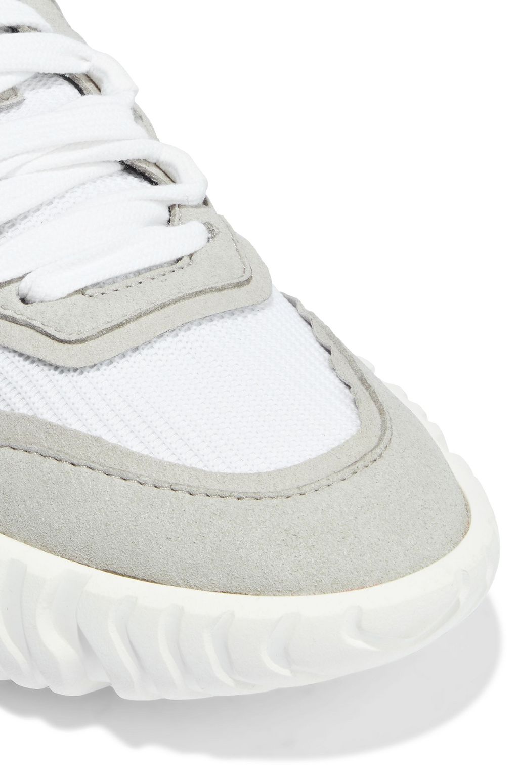 ACNE STUDIOS Faux suede and mesh sneakers