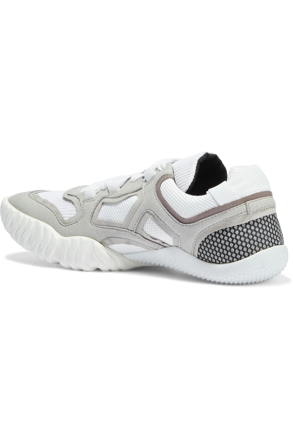 ACNE STUDIOS Faux suede and mesh sneakers
