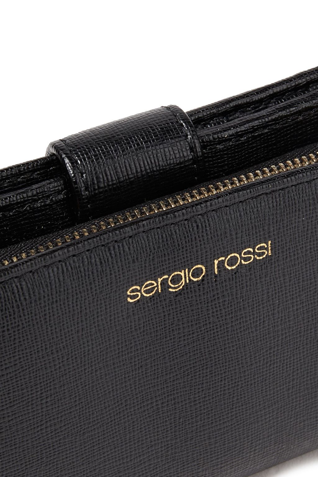 SERGIO ROSSI Textured-leather wallet