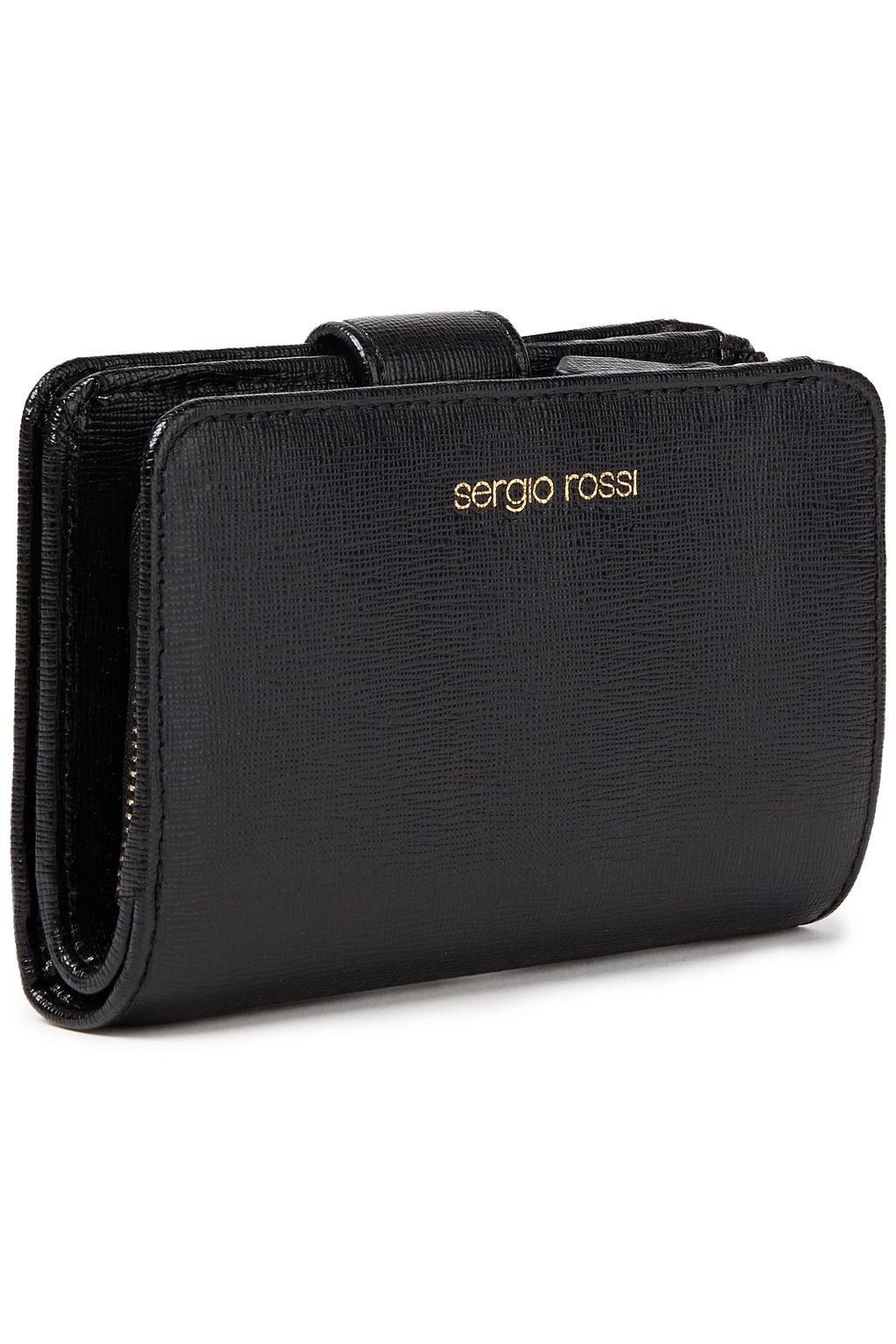 SERGIO ROSSI Textured-leather wallet