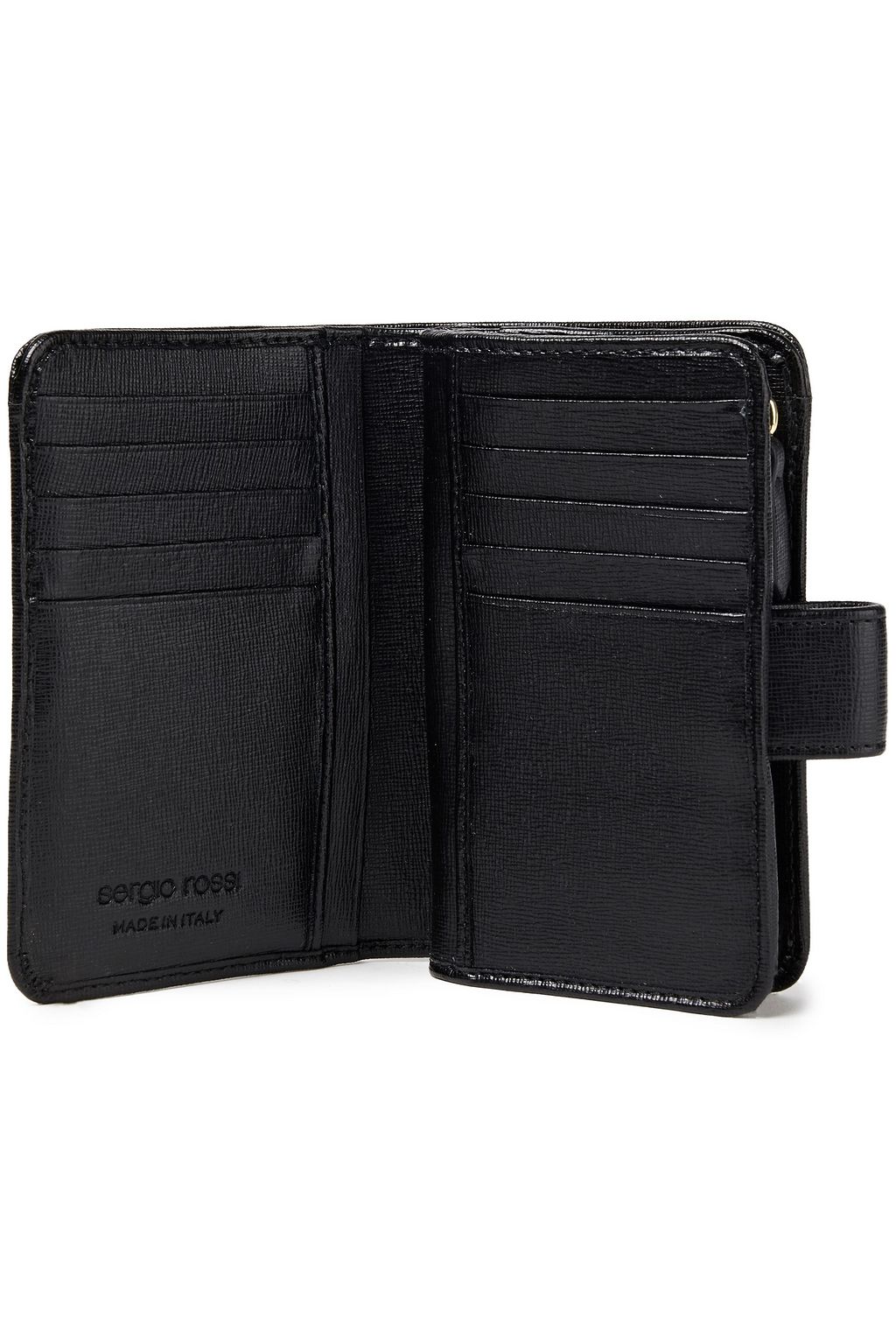 SERGIO ROSSI Textured-leather wallet