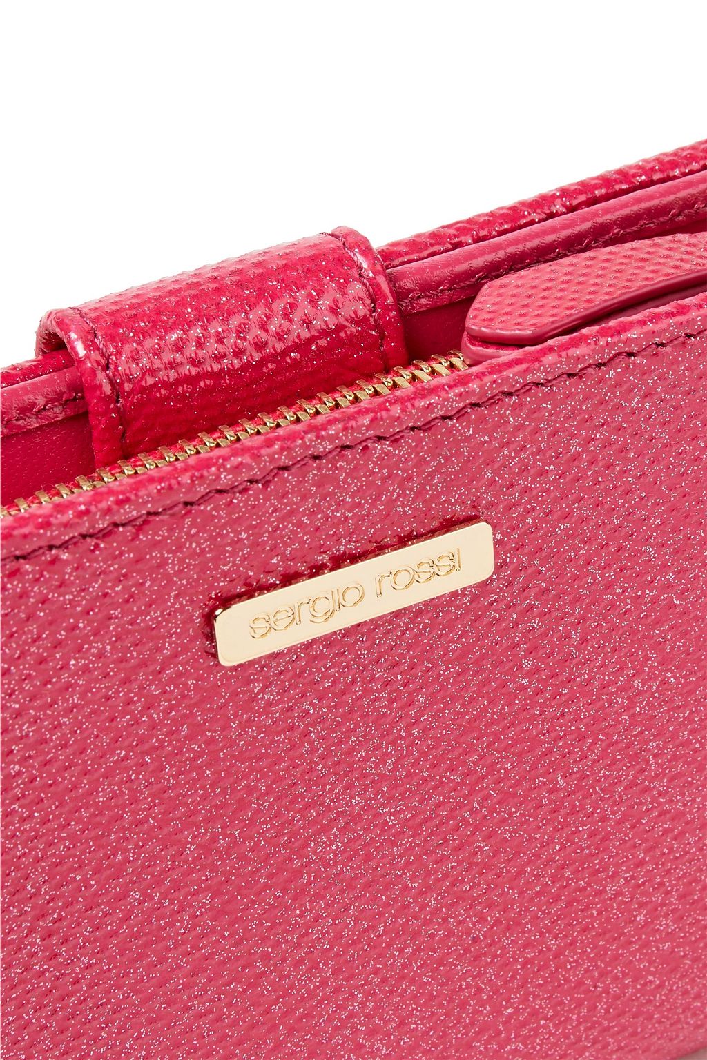 SERGIO ROSSI Glittered karung wallet