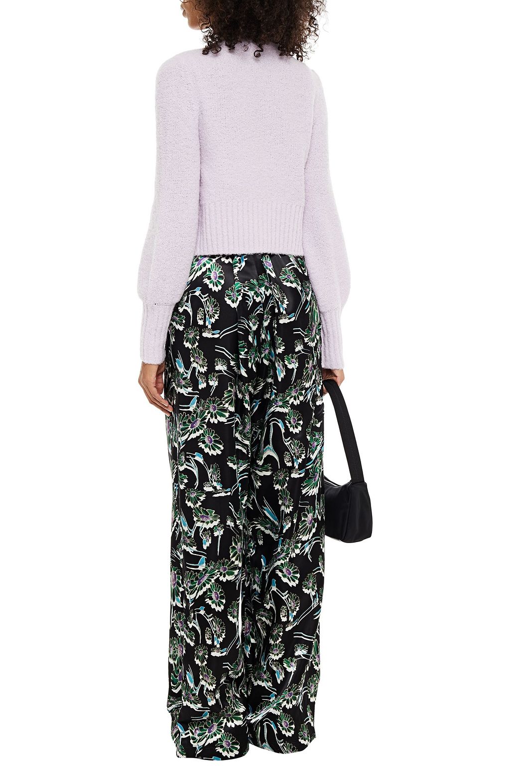 NICHOLAS Cropped bouclé-knit cardigan and tank set