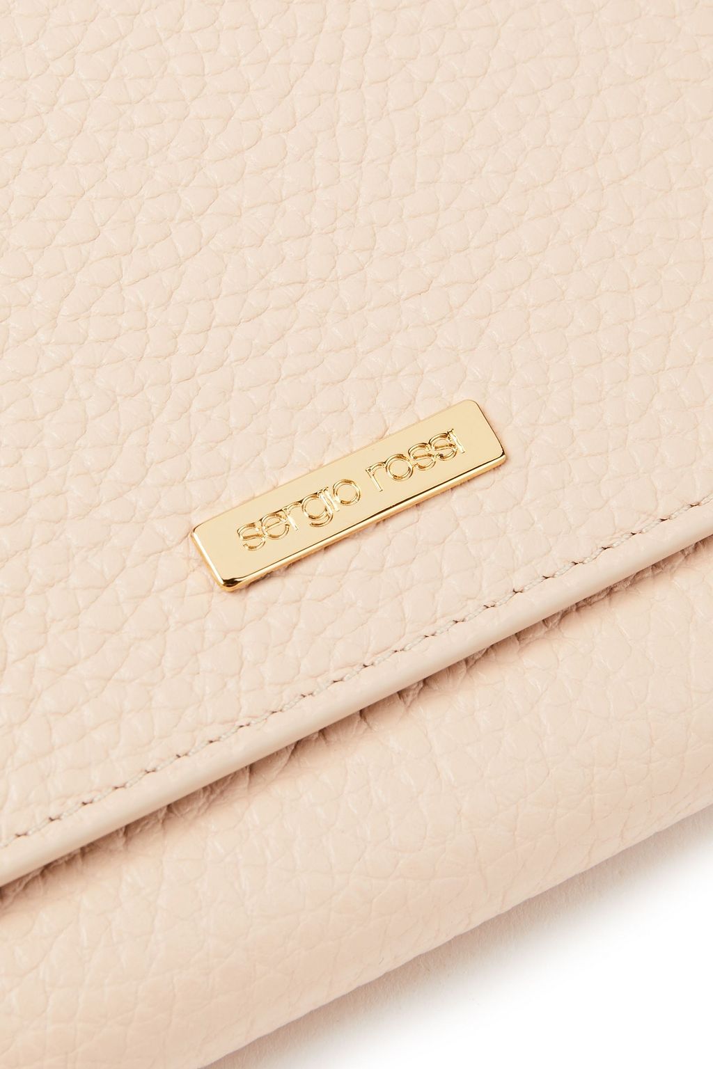 SERGIO ROSSI Pebbled-leather continental wallet