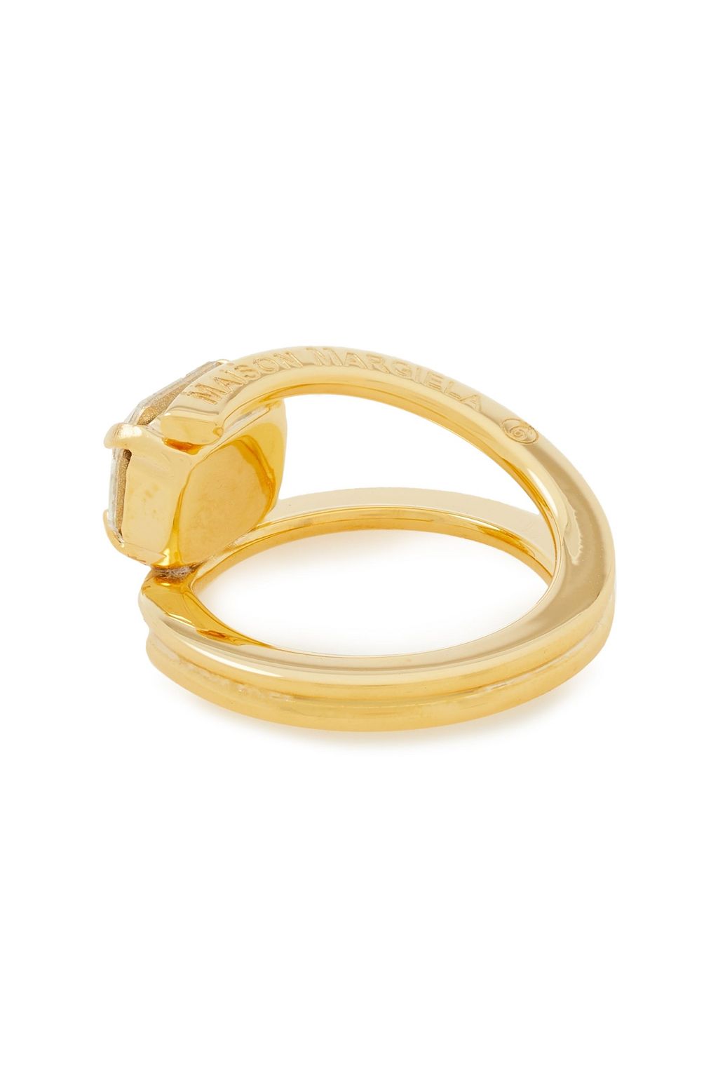MM6 MAISON MARGIELA Gold-tone crystal ring