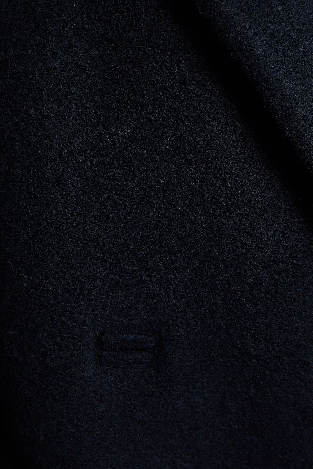 GANNI Double-breasted wool-blend felt coat