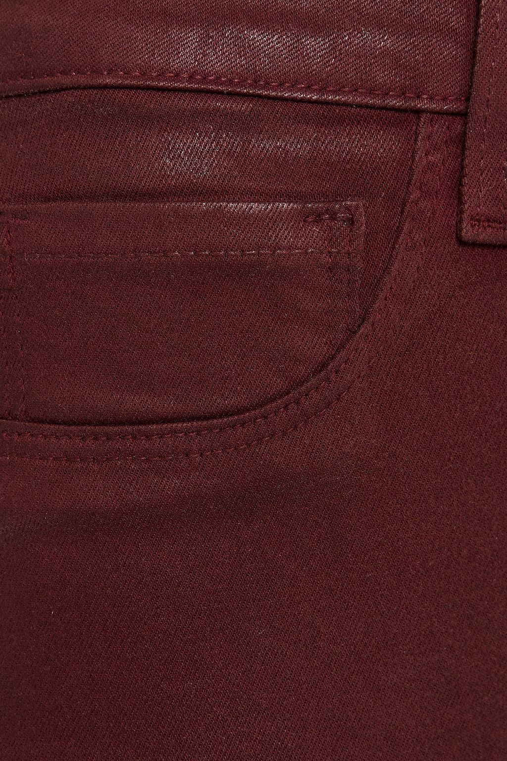 L'AGENCE Margeurite coated high-rise skinny jeans
