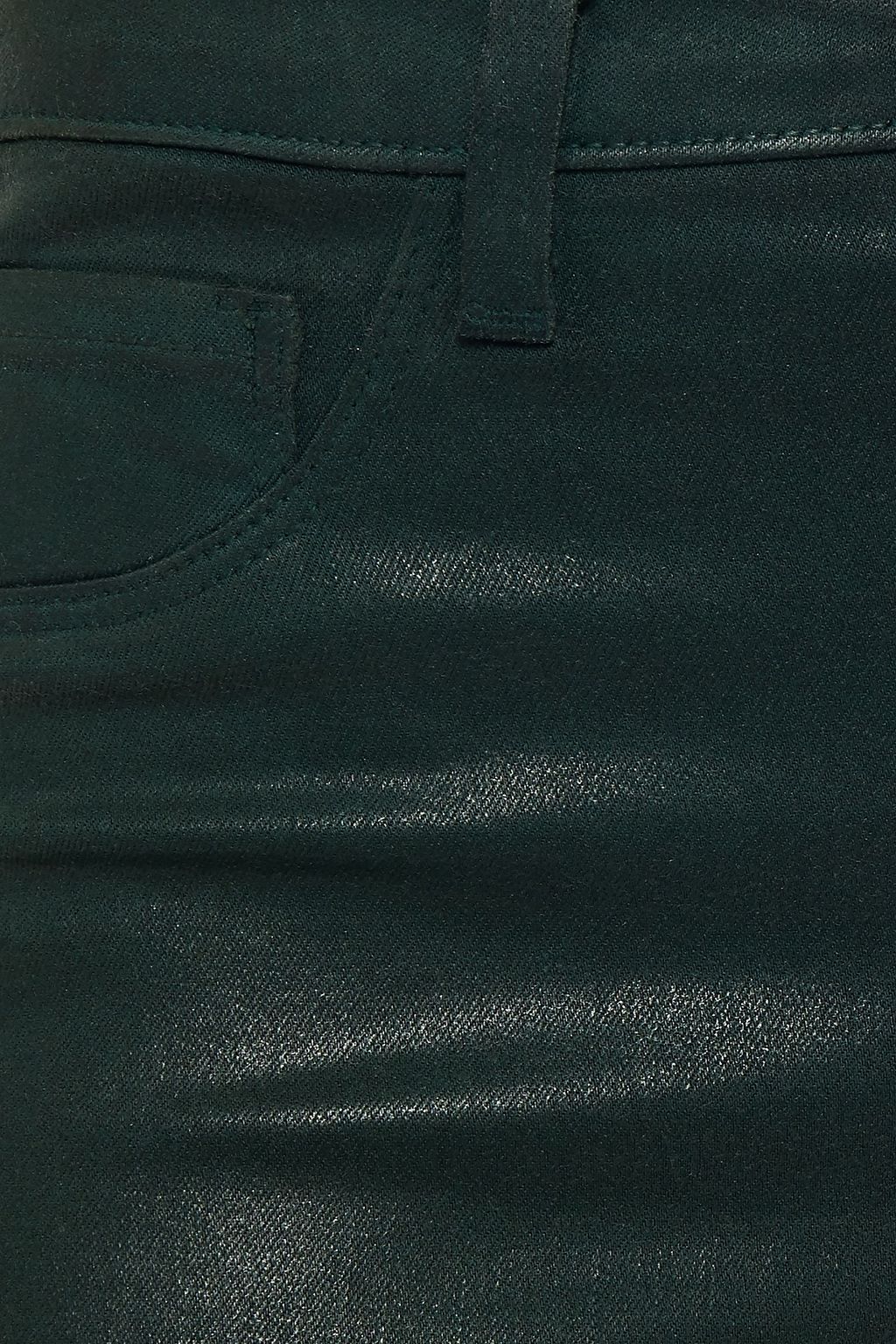 L'AGENCE Margot cropped coated high-rise skinny jeans