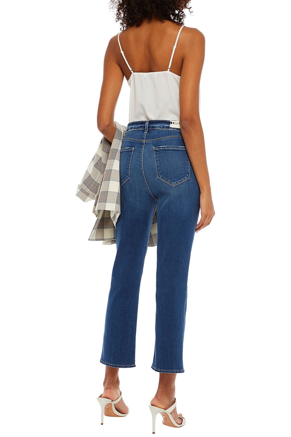 L'AGENCE Nadia cropped high-rise straight-leg jeans