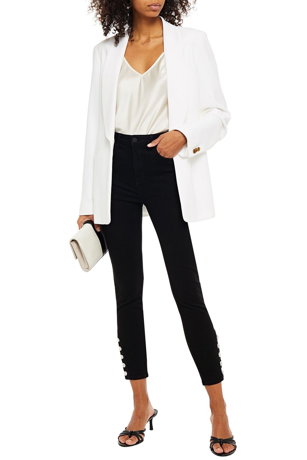 L'AGENCE Lindsey cropped high-rise skinny jeans