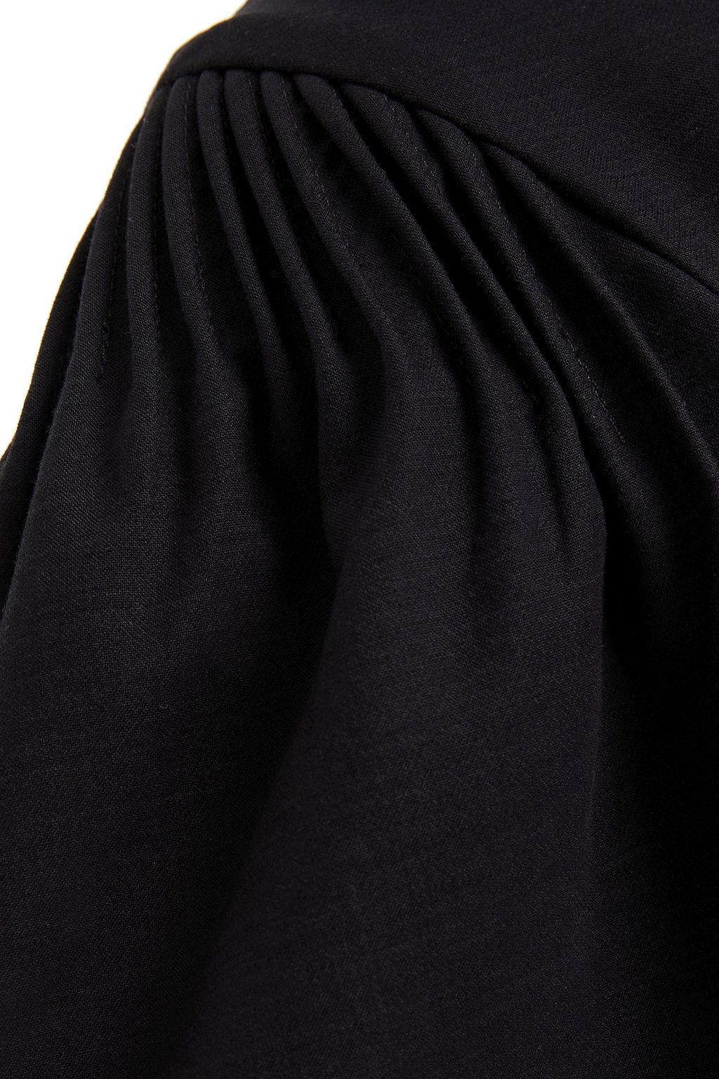 SEA Gathered cotton-twill top