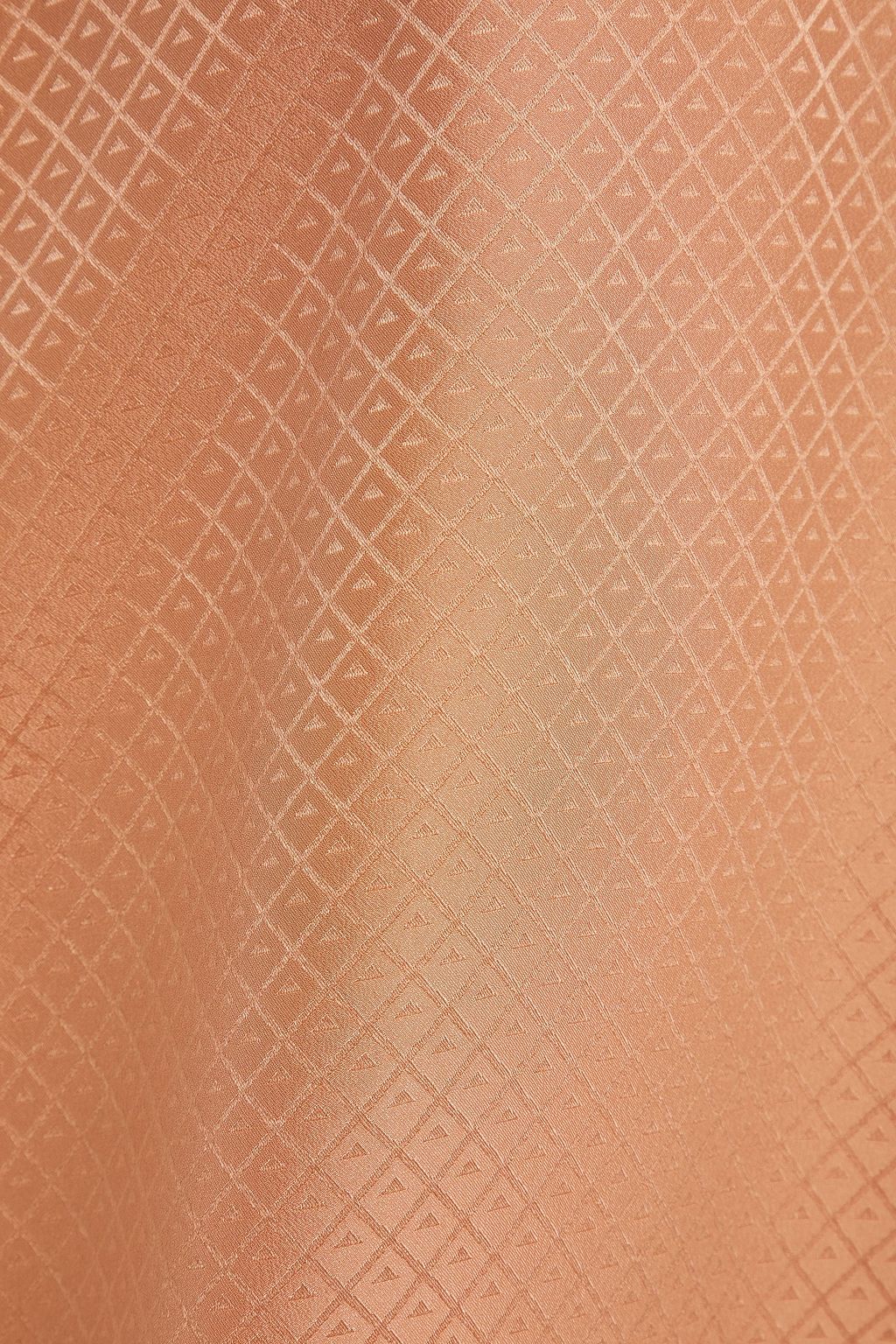 ERES Paneled silk-jacquard and satin tank