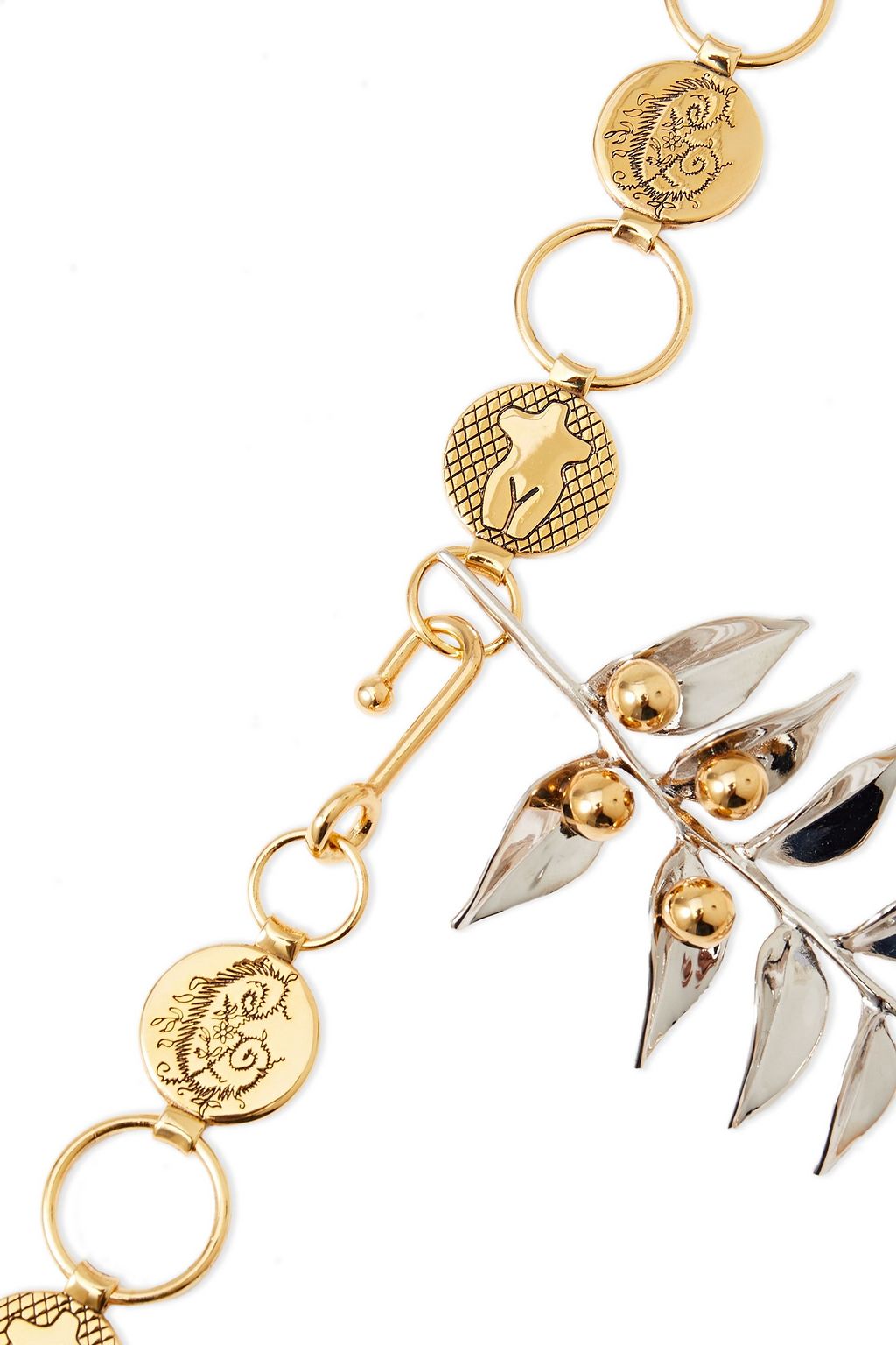 CHLOÉ Gold and silver-tone necklace
