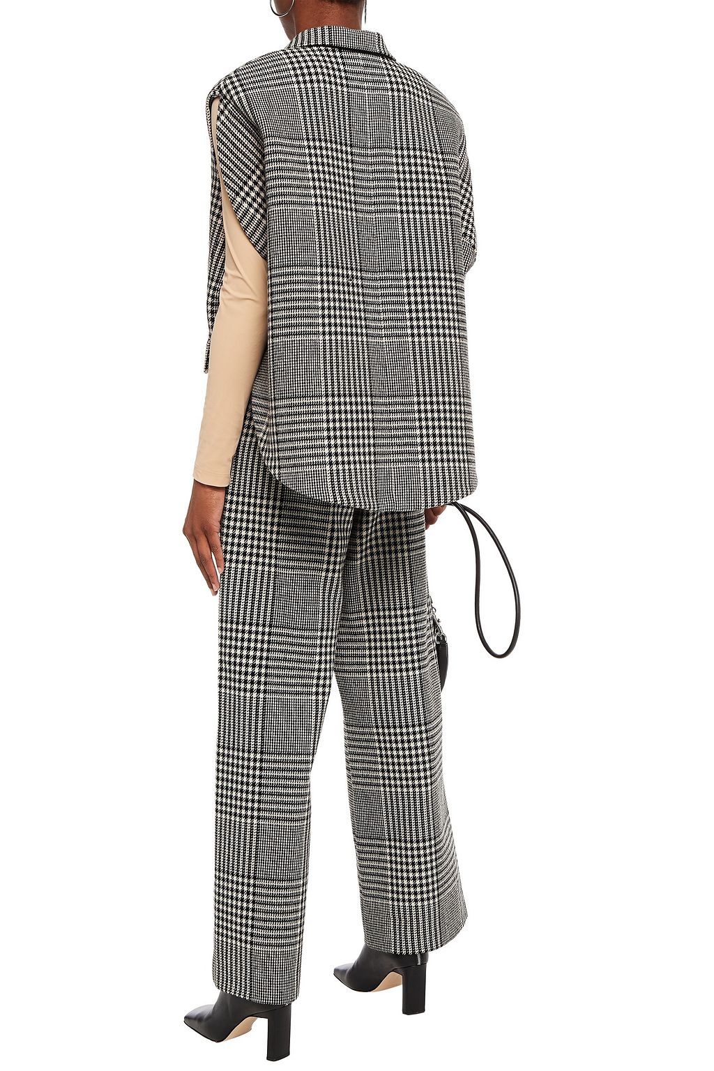 MM6 MAISON MARGIELA Oversized-Weste aus einer Wollmischung mit Glencheck-Muster