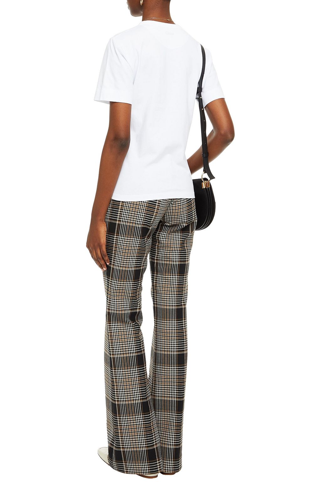 CHLOÉ Printed cotton-jersey T-shirt