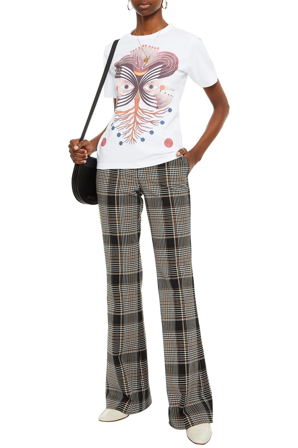 CHLOÉ Printed cotton-jersey T-shirt