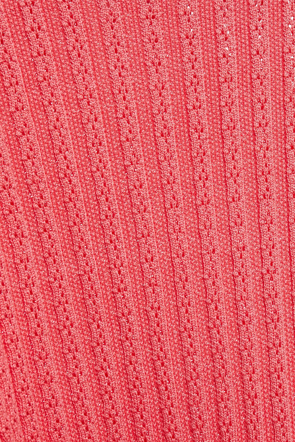 CAROLINA HERRERA Ribbed silk and cotton-blend sweater