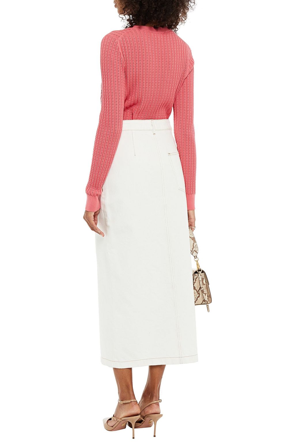 CAROLINA HERRERA Ribbed silk and cotton-blend sweater