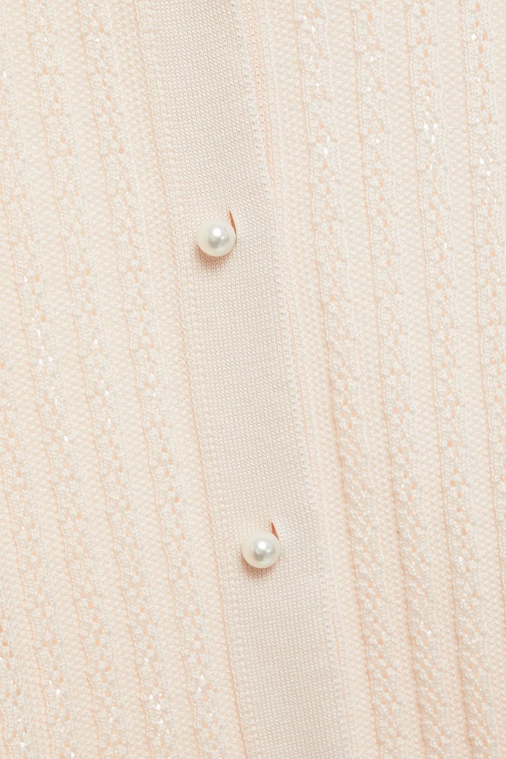 CAROLINA HERRERA Ribbed silk and cotton-blend cardigan
