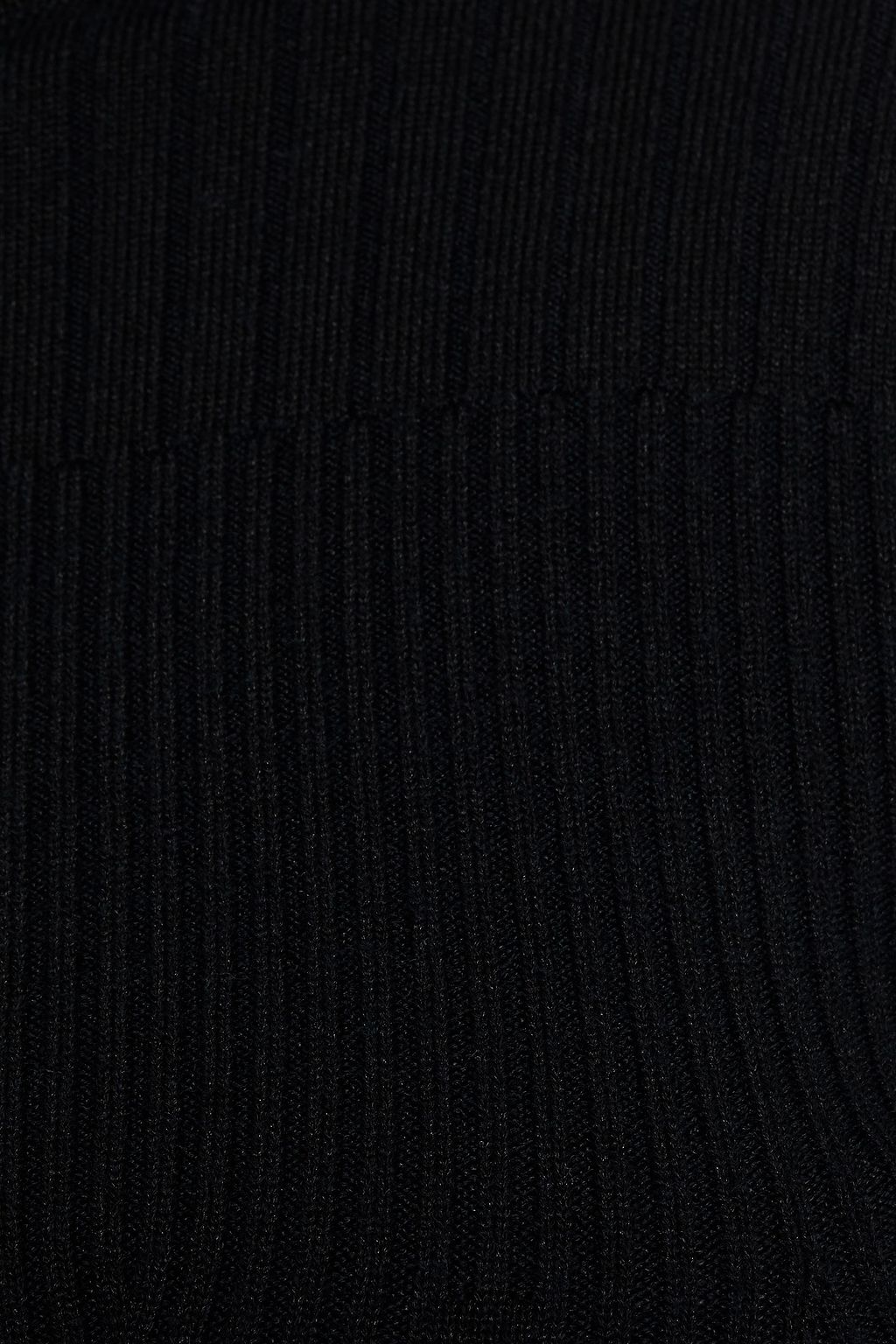 CAROLINA HERRERA Metallic ribbed-knit turtleneck sweater