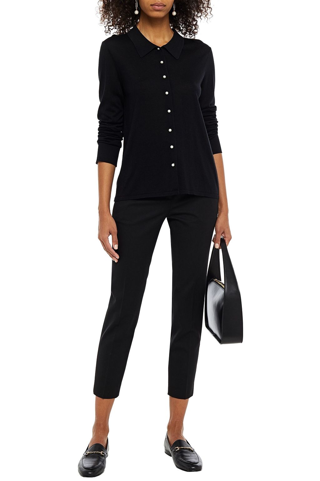 CAROLINA HERRERA Silk and cashmere-blend shirt