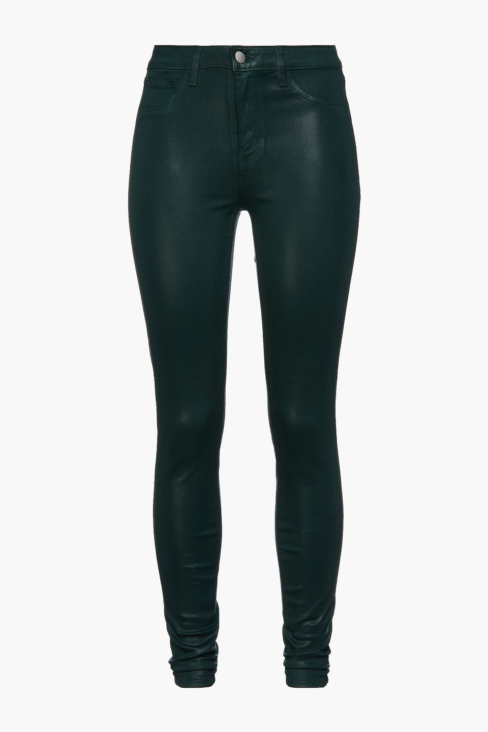 Margeurite coated high-rise skinny jeans