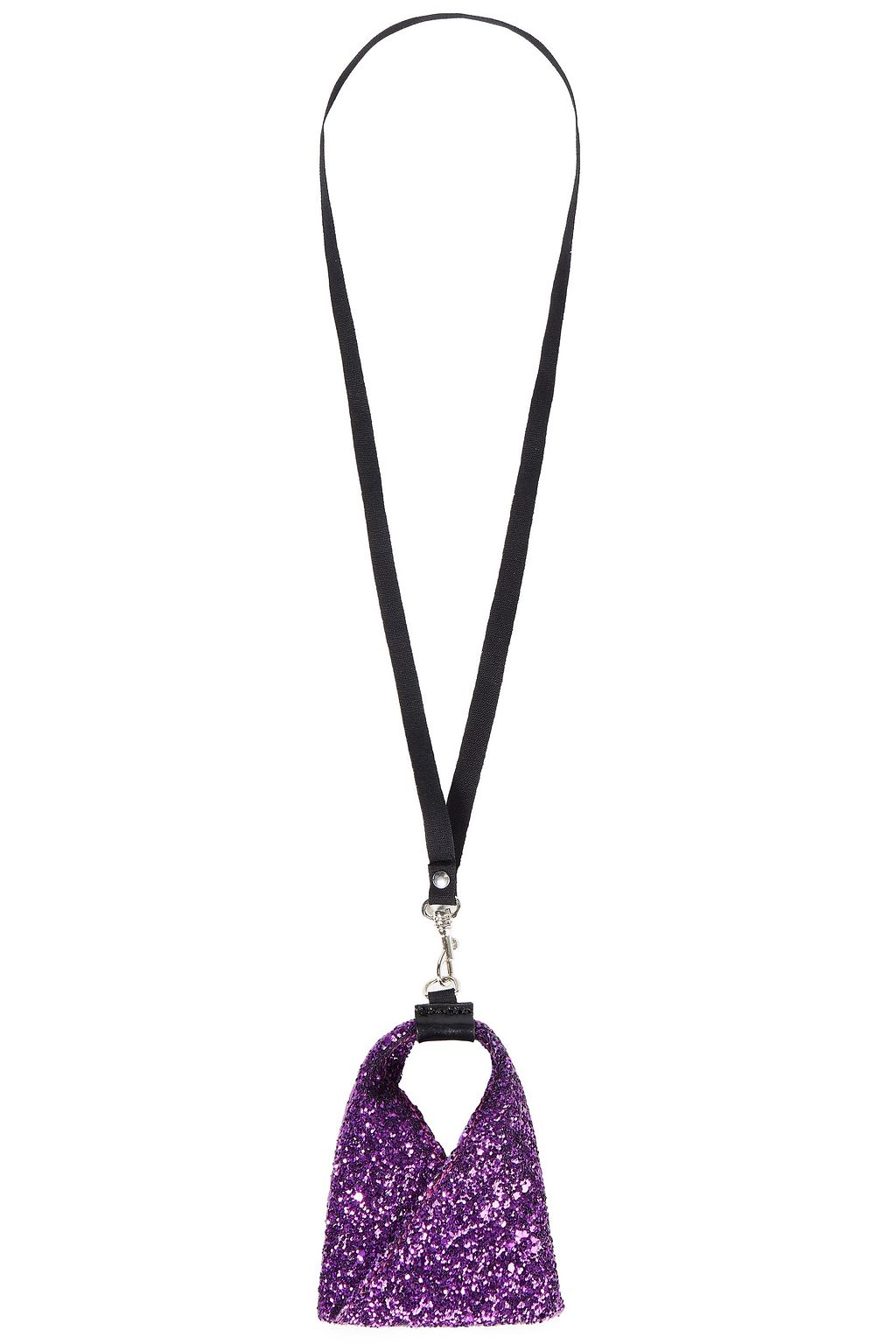 MM6 MAISON MARGIELA Glittered faux leather keychain