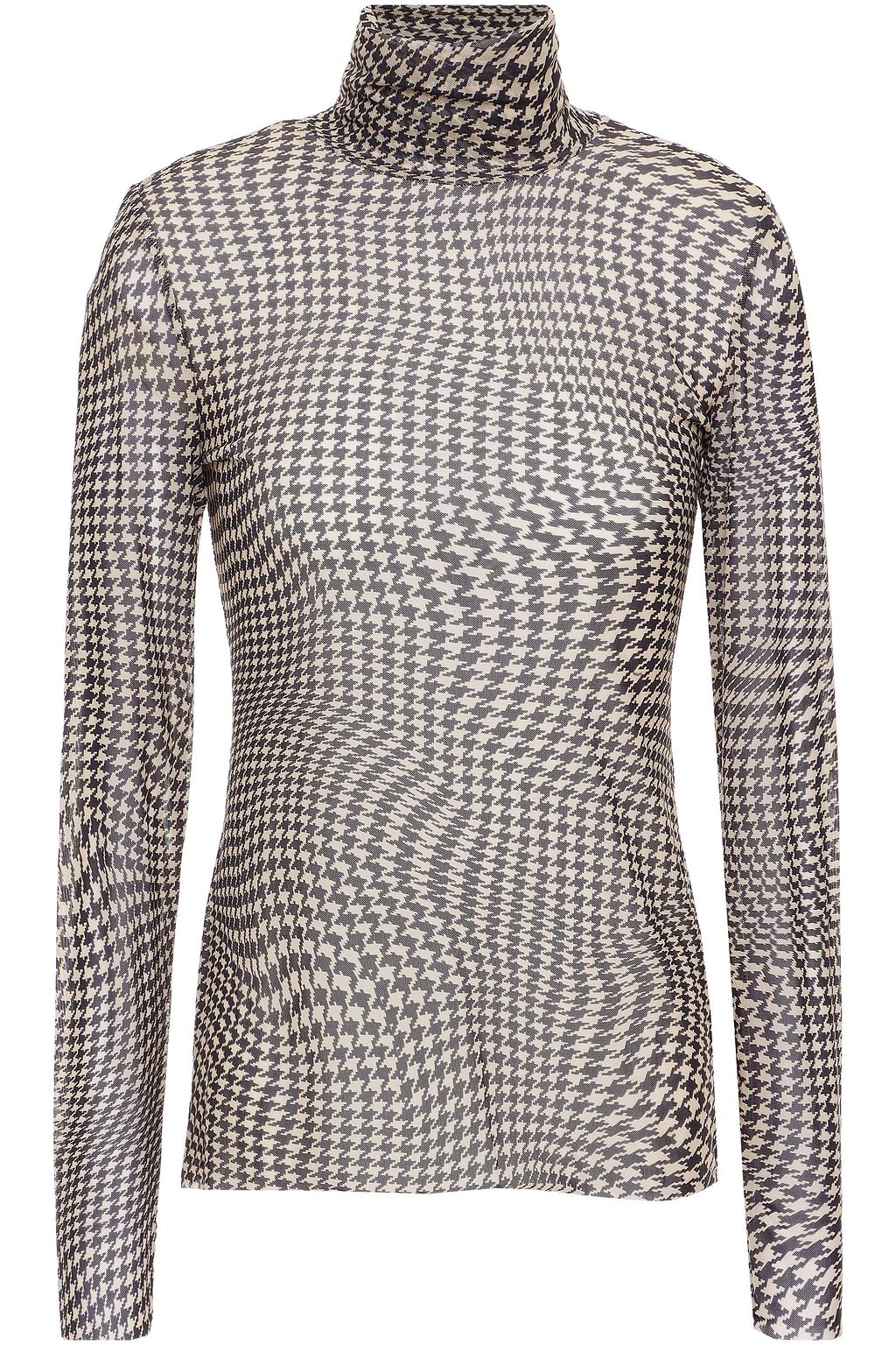 ganni mesh turtleneck