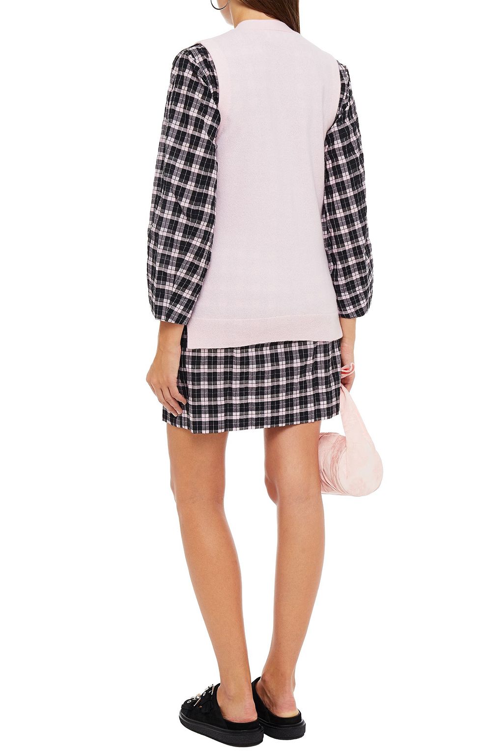 GANNI Embellished cashmere vest