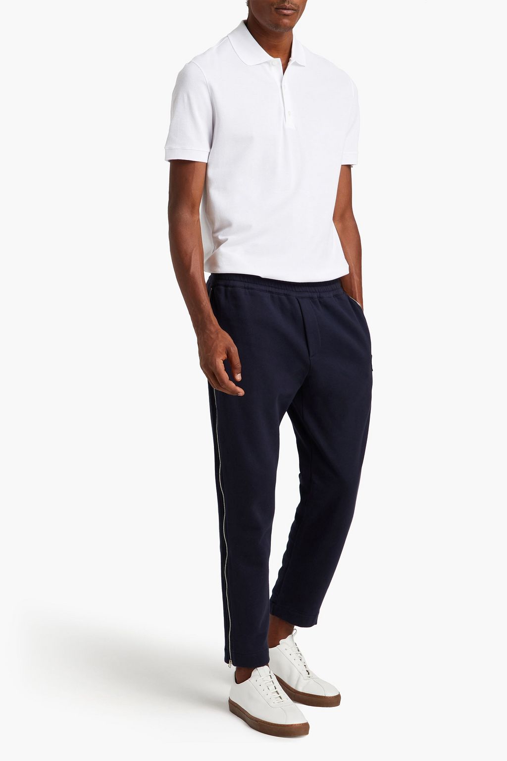 MCQUEEN Tapered cotton-fleece sweatpants