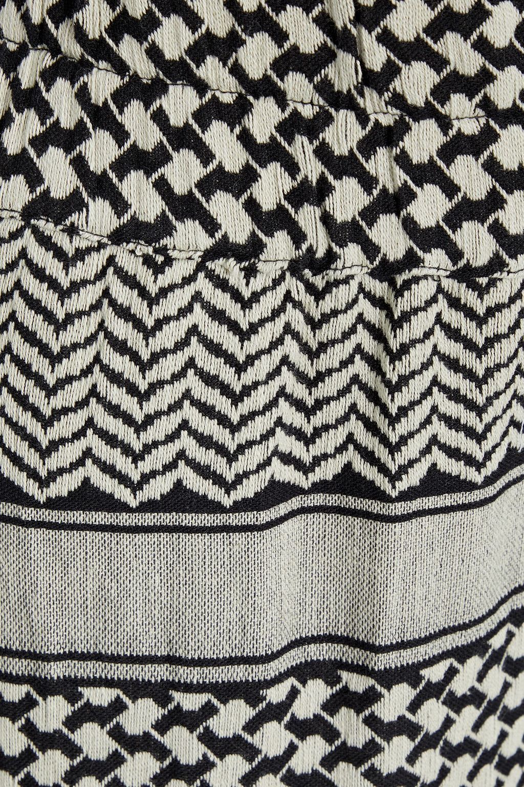 SUMMERY COPENHAGEN Cotton-jacquard wide-leg pants