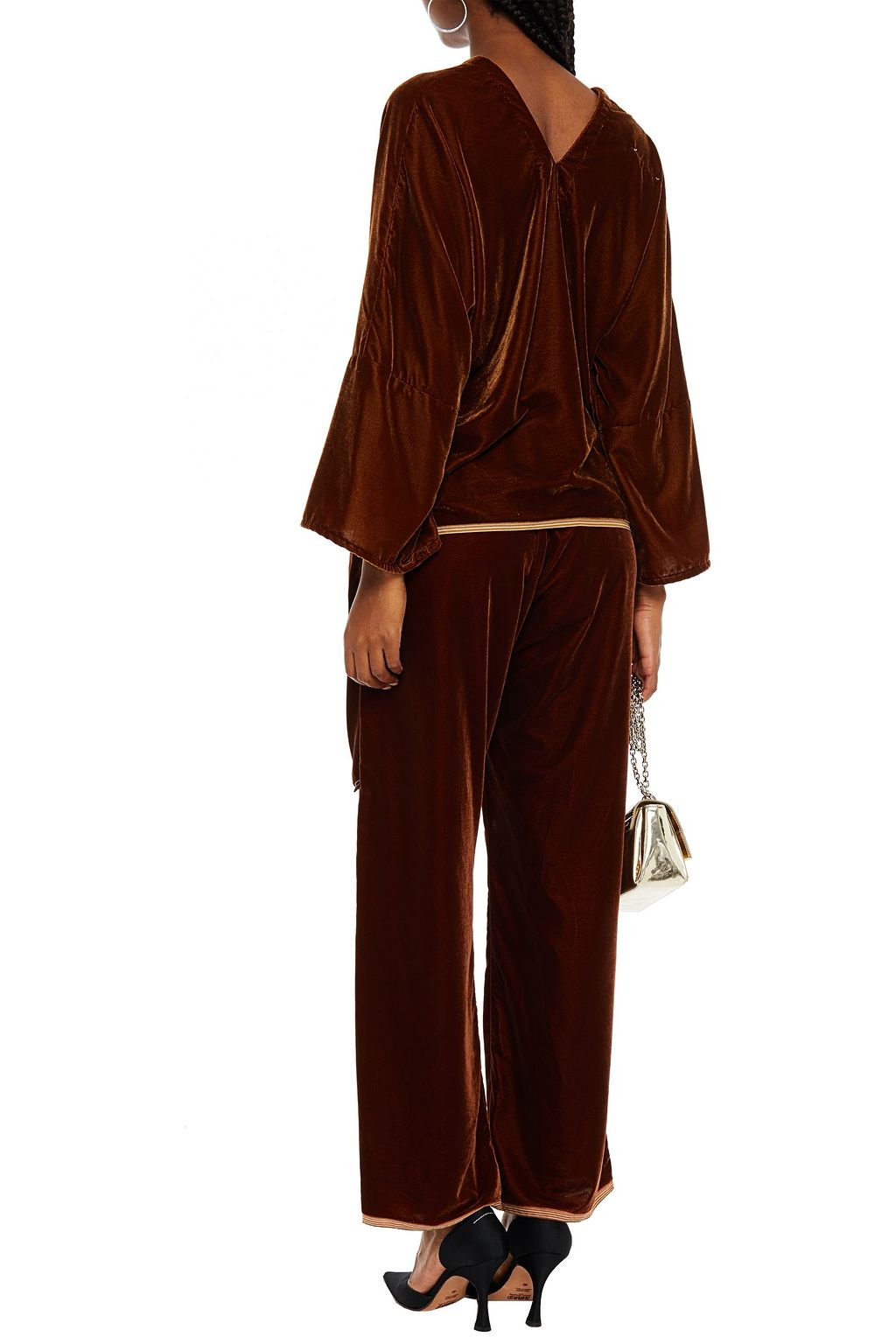 MM6 MAISON MARGIELA Velvet wide-leg pants