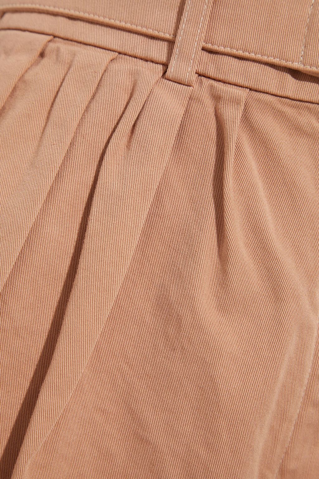 ACNE STUDIOS Belted cotton-twill shorts