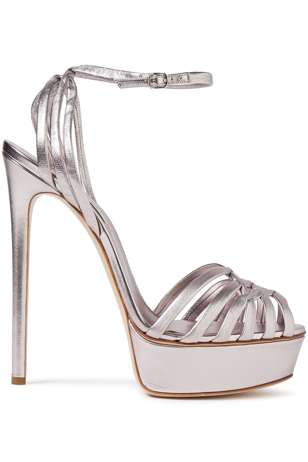 white and gold platform sandals