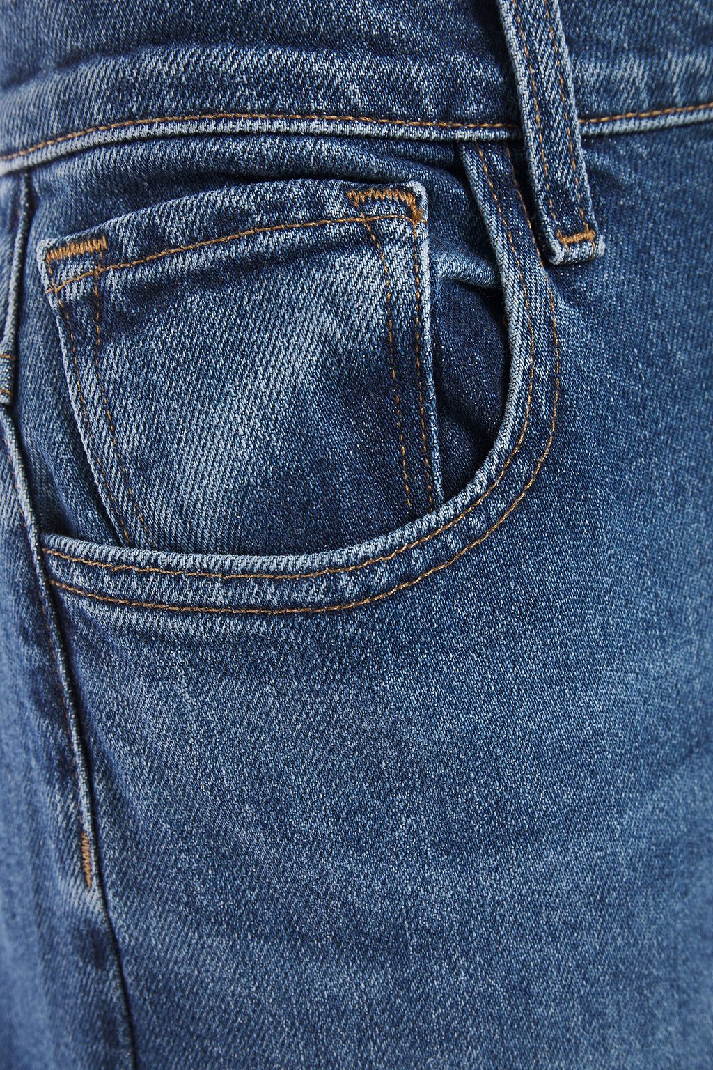 J BRAND Monday faded high-rise wide-leg jeans