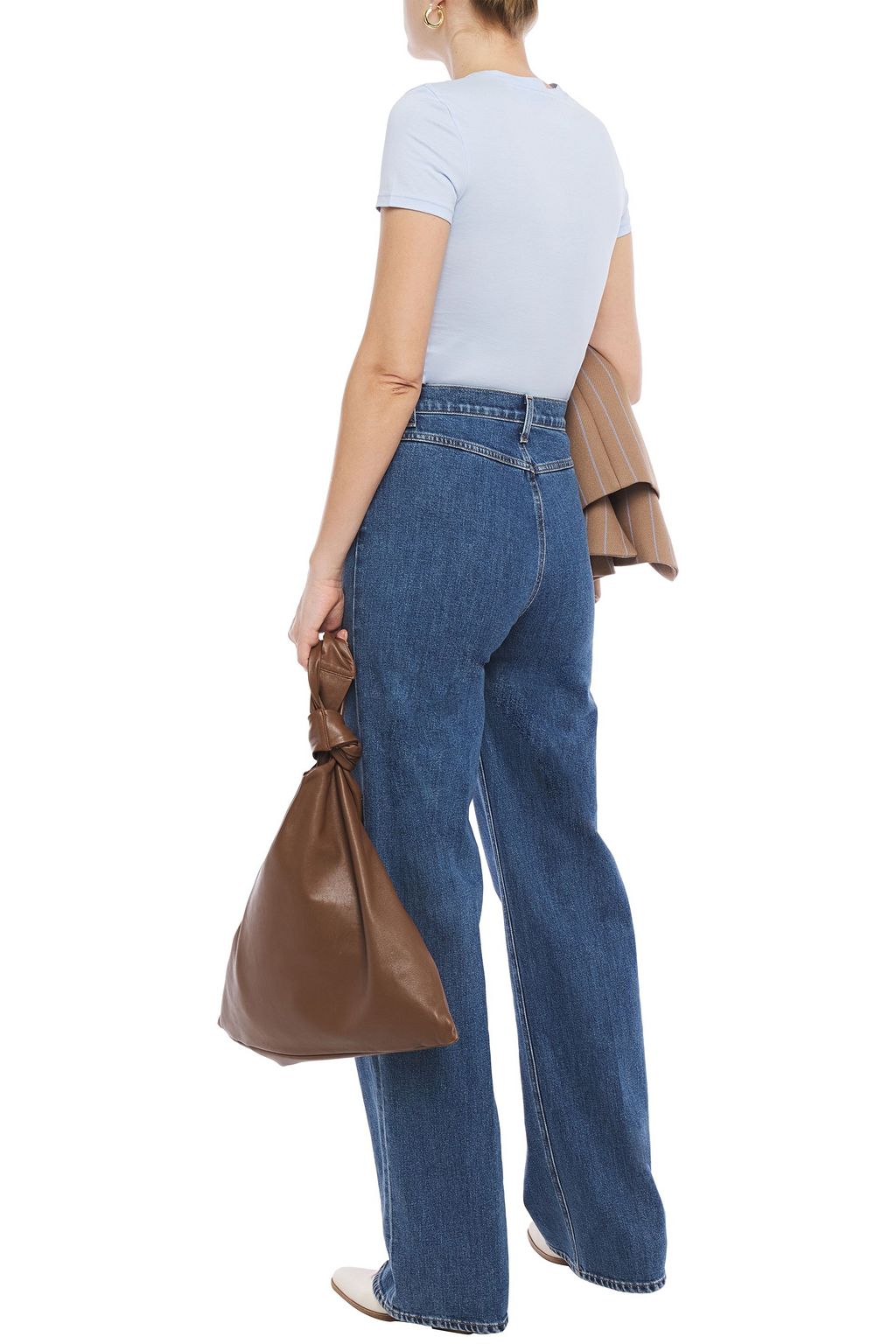 J BRAND Monday faded high-rise wide-leg jeans