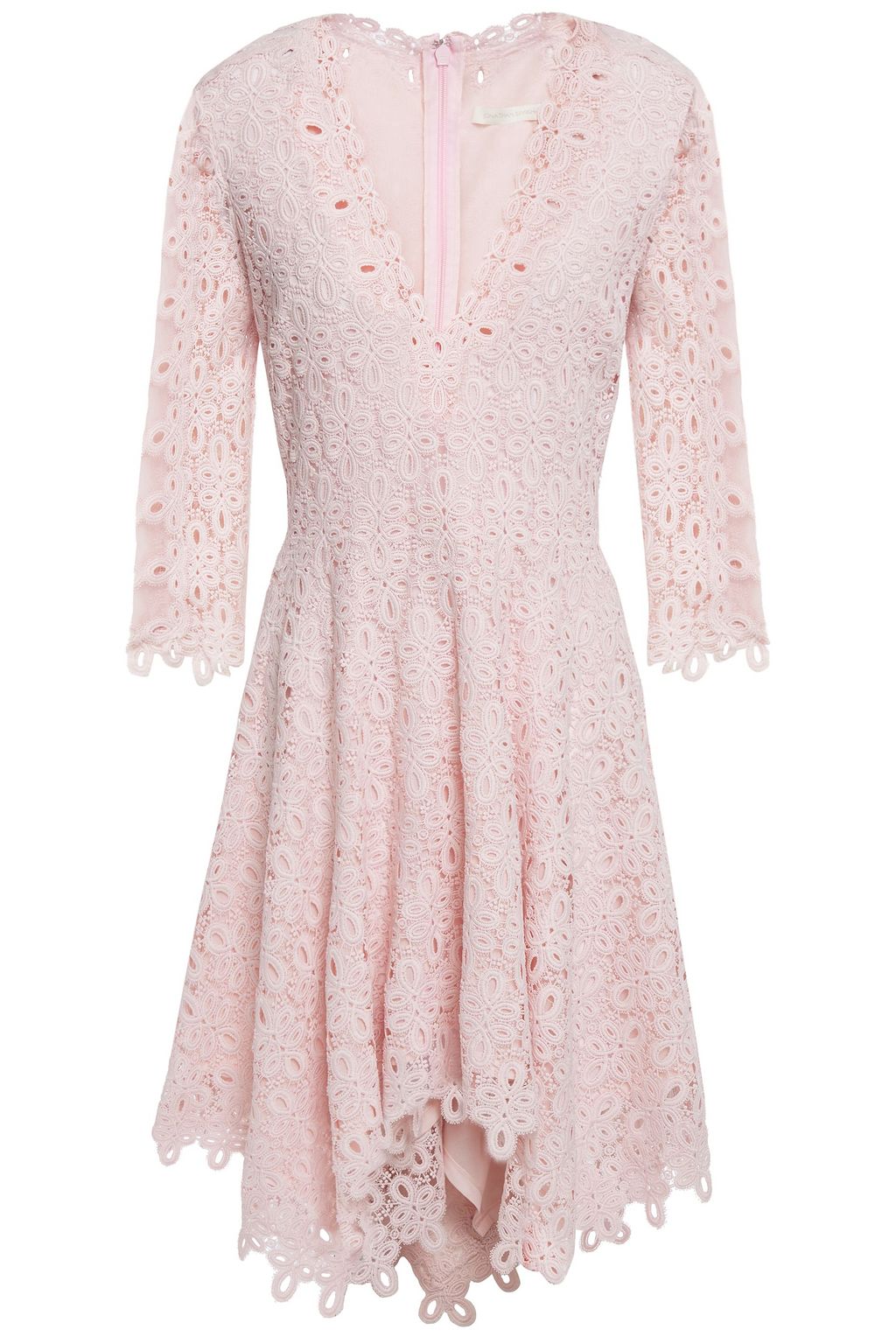 jonathan simkhai guipure lace mini dress