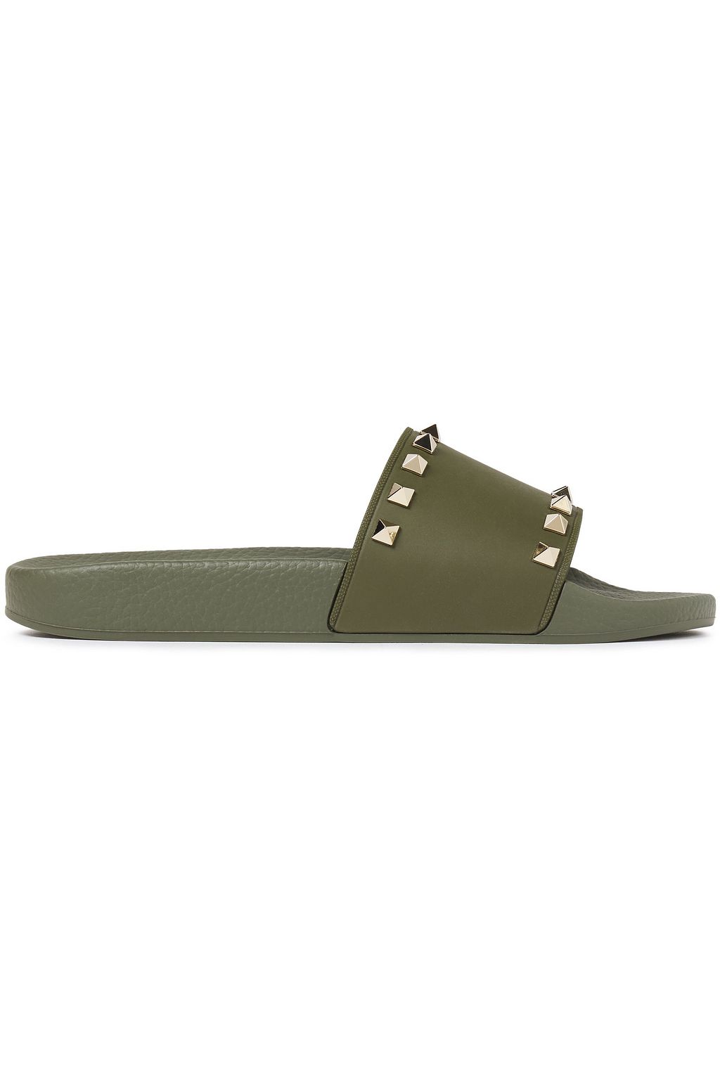 valentino rockstud rubber slides