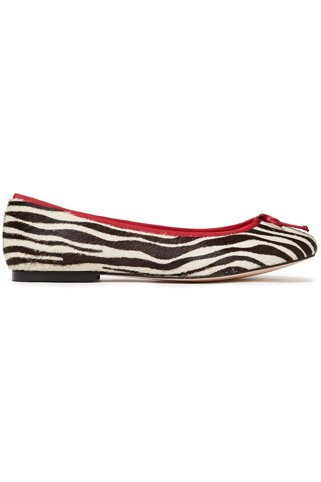 zebra print ballet flats