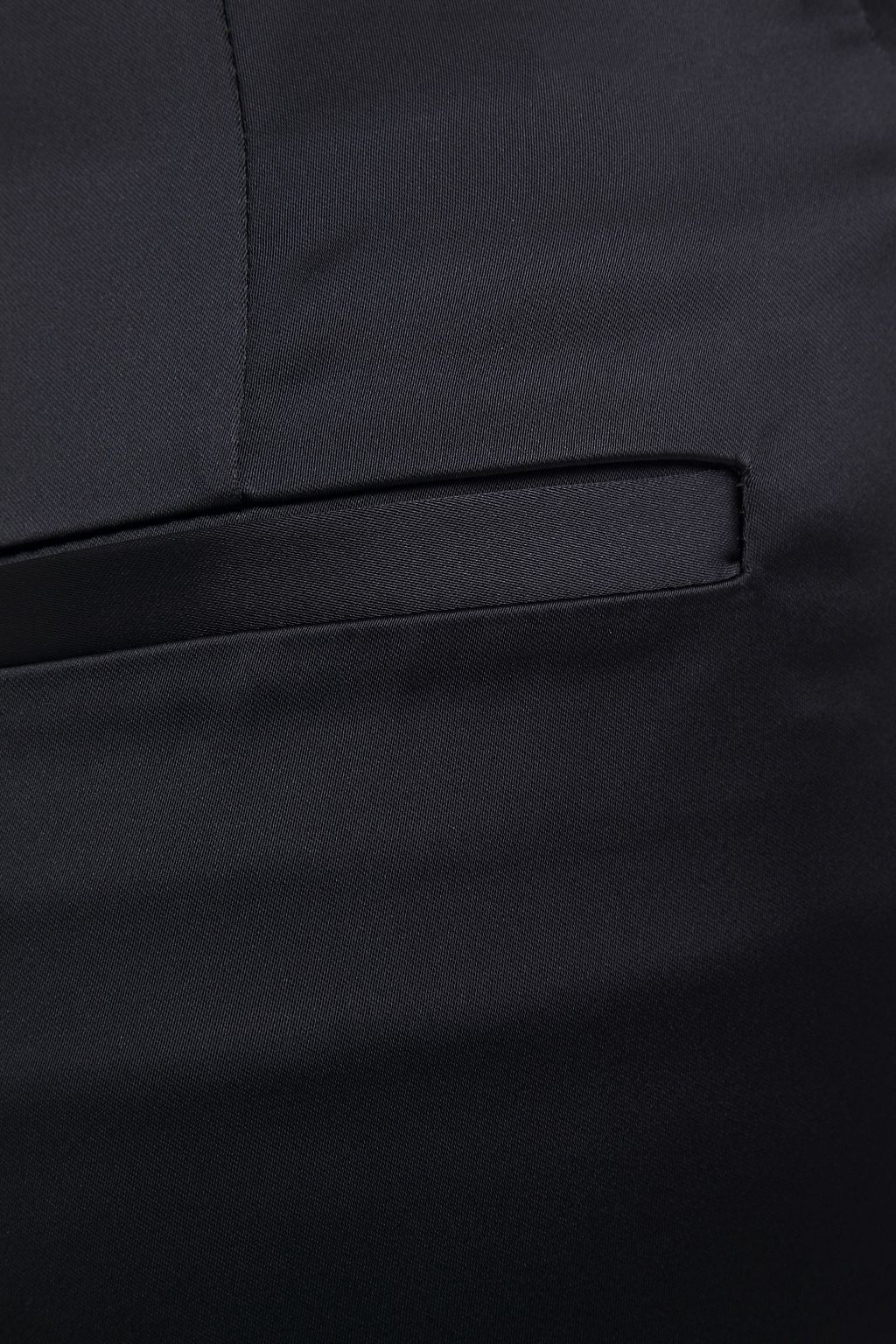 white satin skinny pants