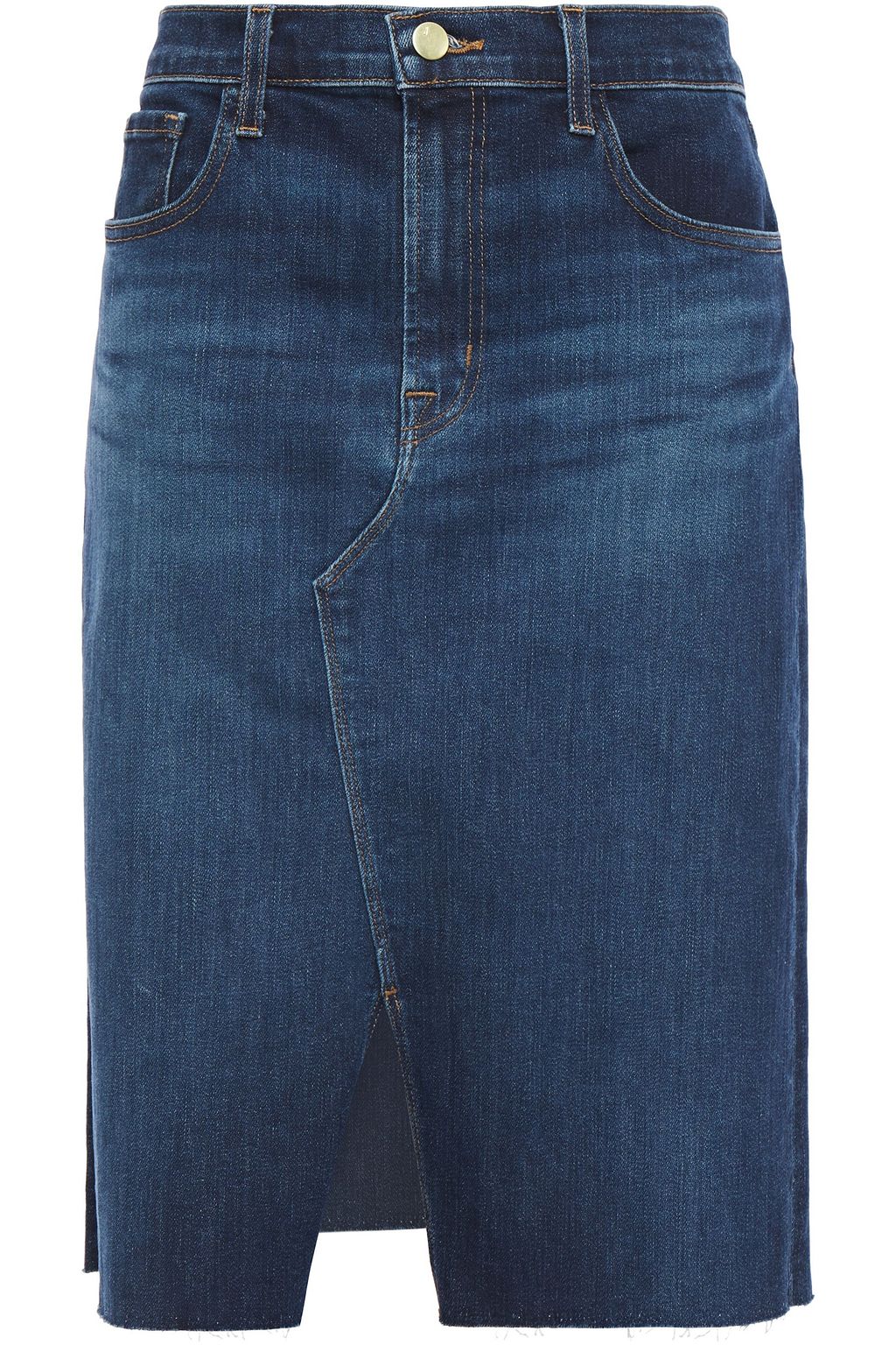 dark denim skirt