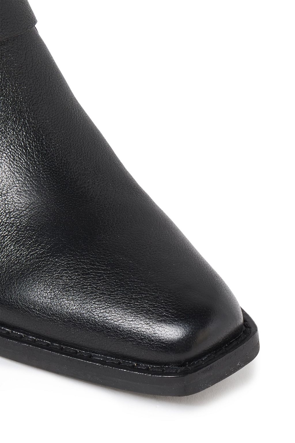 DKNY Mina textured-leather ankle boots