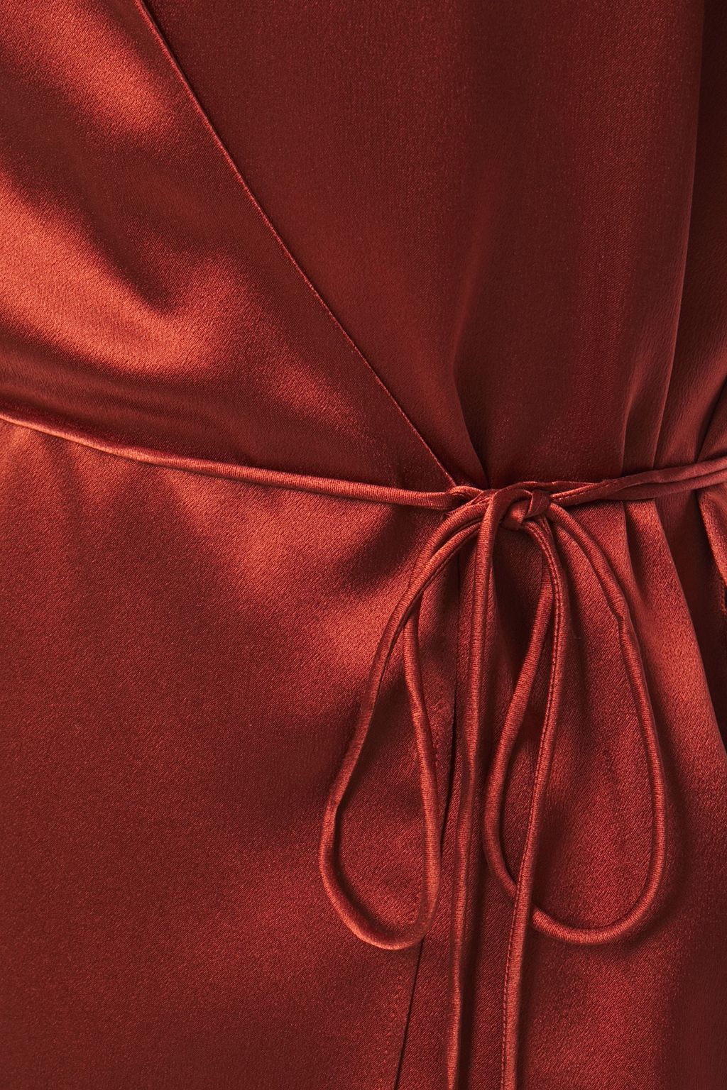 VINCE. Silk-satin wrap top
