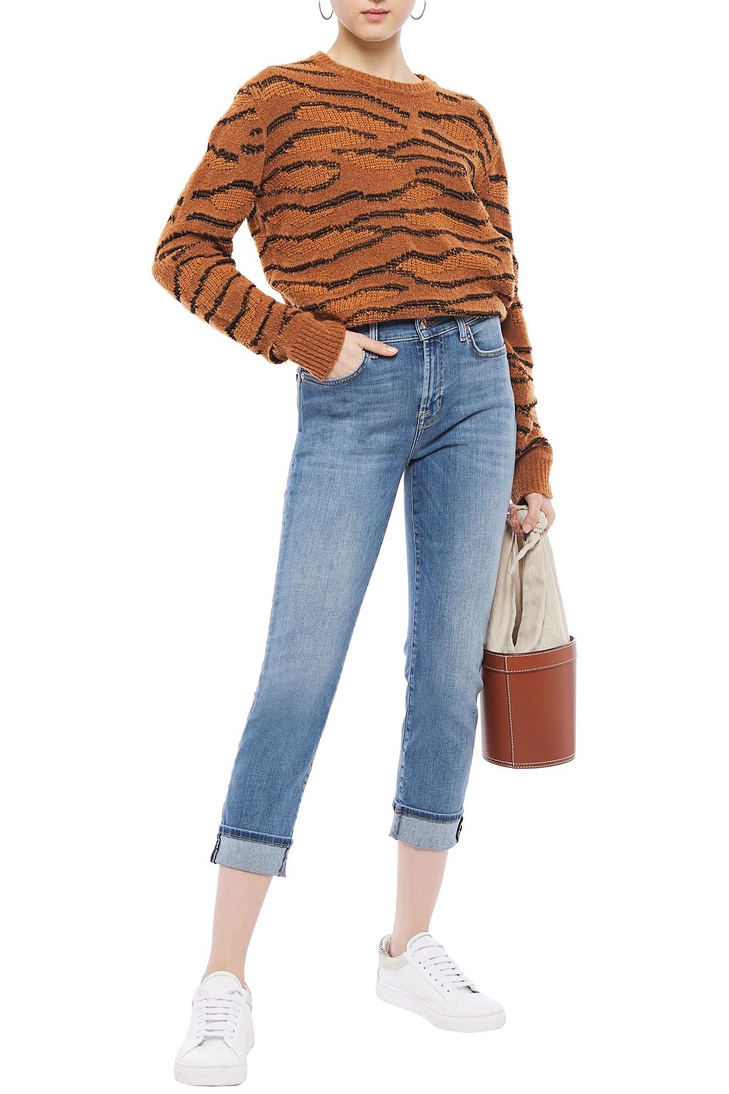 7 FOR ALL MANKIND Ellis mid-rise slim-leg jeans
