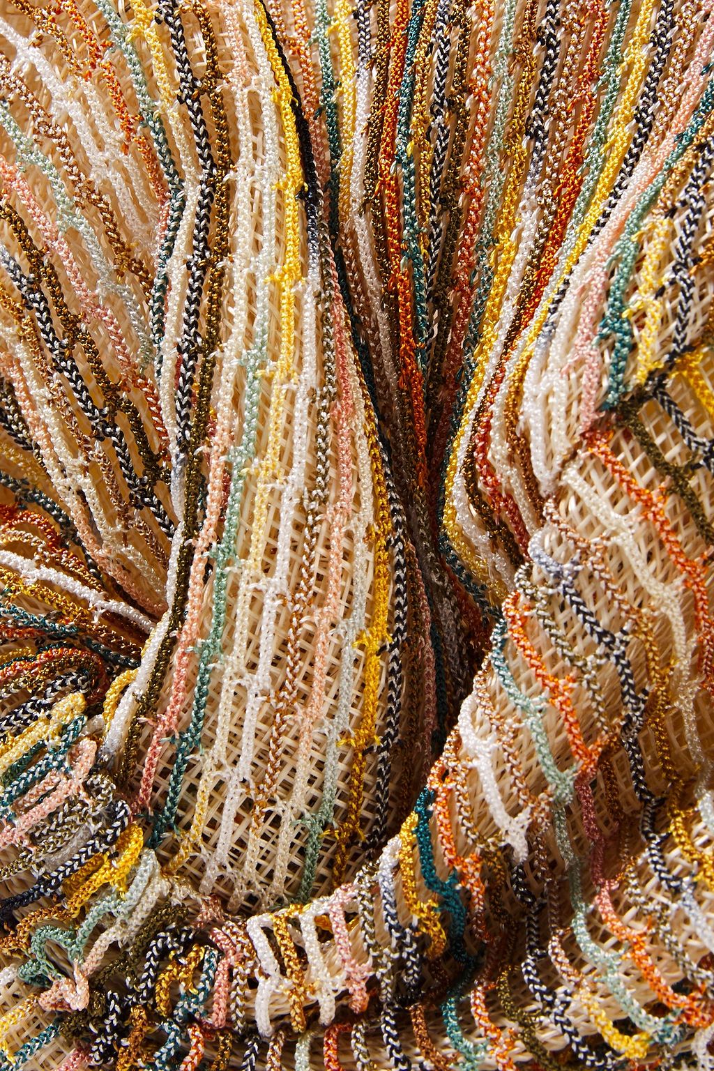 MISSONI Gathered crochet-knit turban